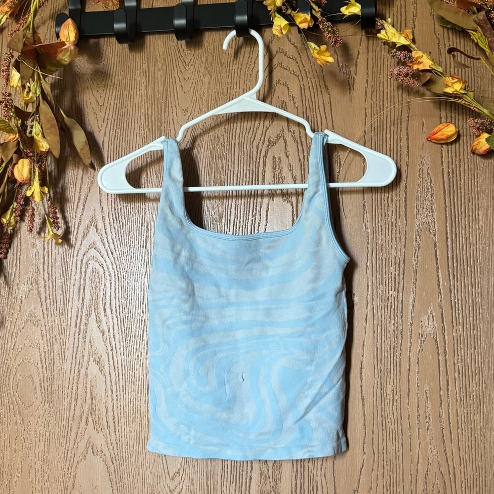 Hollister Sky Blue Swirl Tank Top